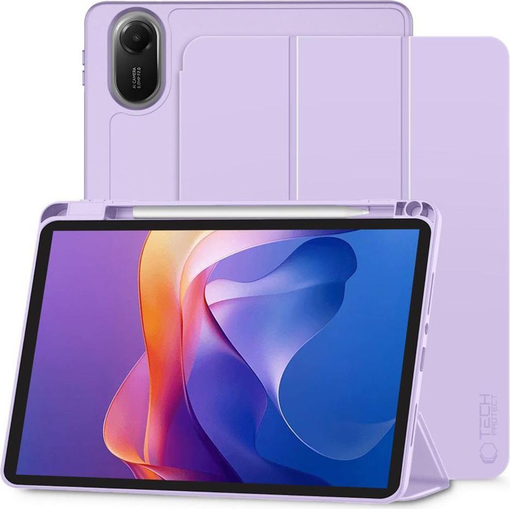 Hülle mit Klappe für Xiaomi Redmi Pad 2, Tech-Protect SC Pen, Violett