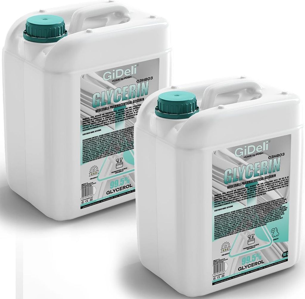 Glycerin VG 20L 99,5% Pharmaqualität E422 pflanzlich Kosmetik Haushalt GiDeli