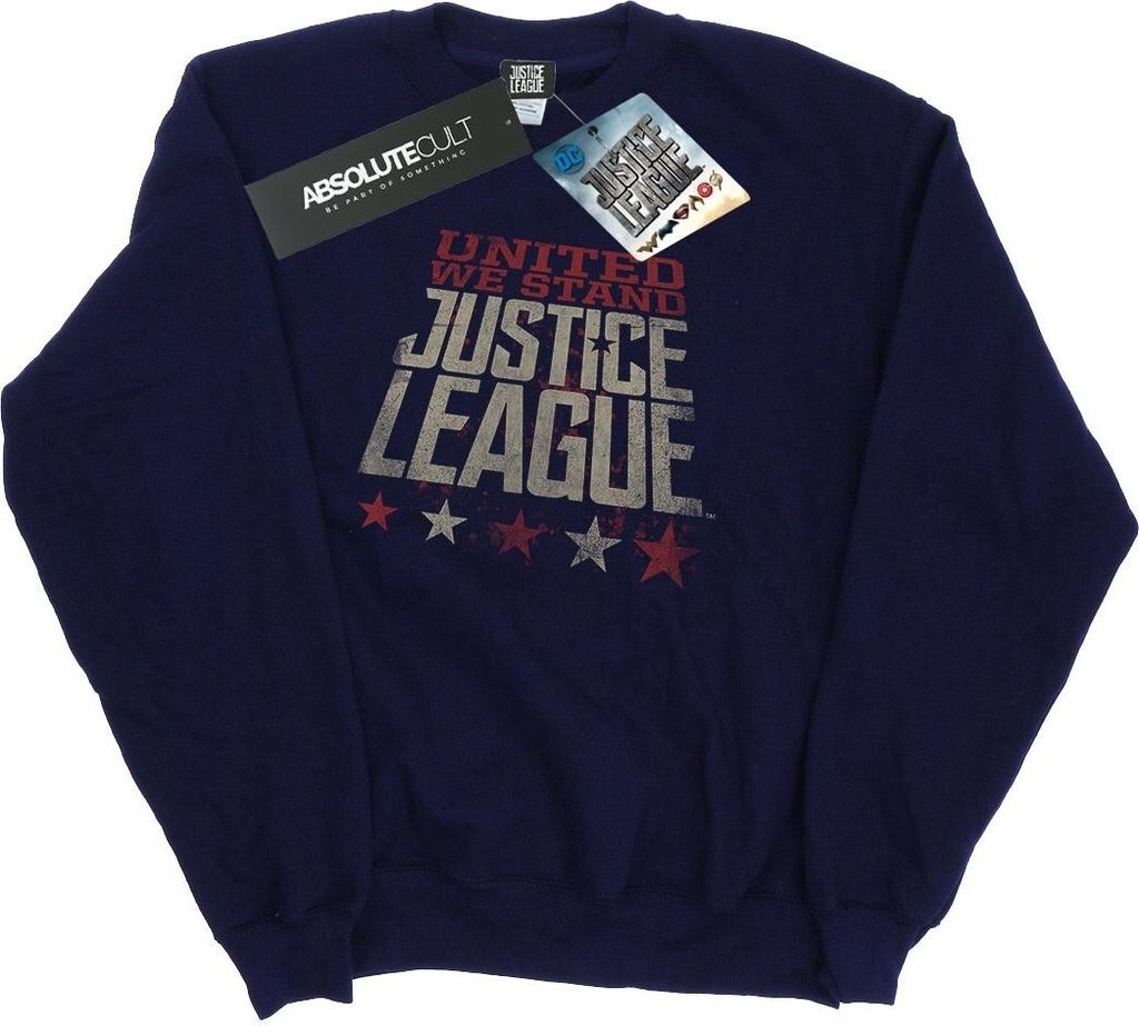 DC Comics - "Justice League United We Stand" Sweatshirt für Herren BI29627 (3XL) (Marineblau)