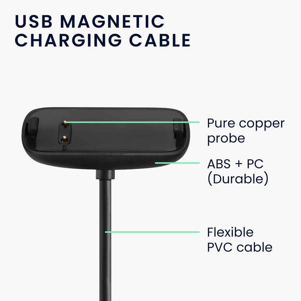 kwmobile USB Kabel Charger kompatibel mit Fitbit Inspire 3 Produktbild 5