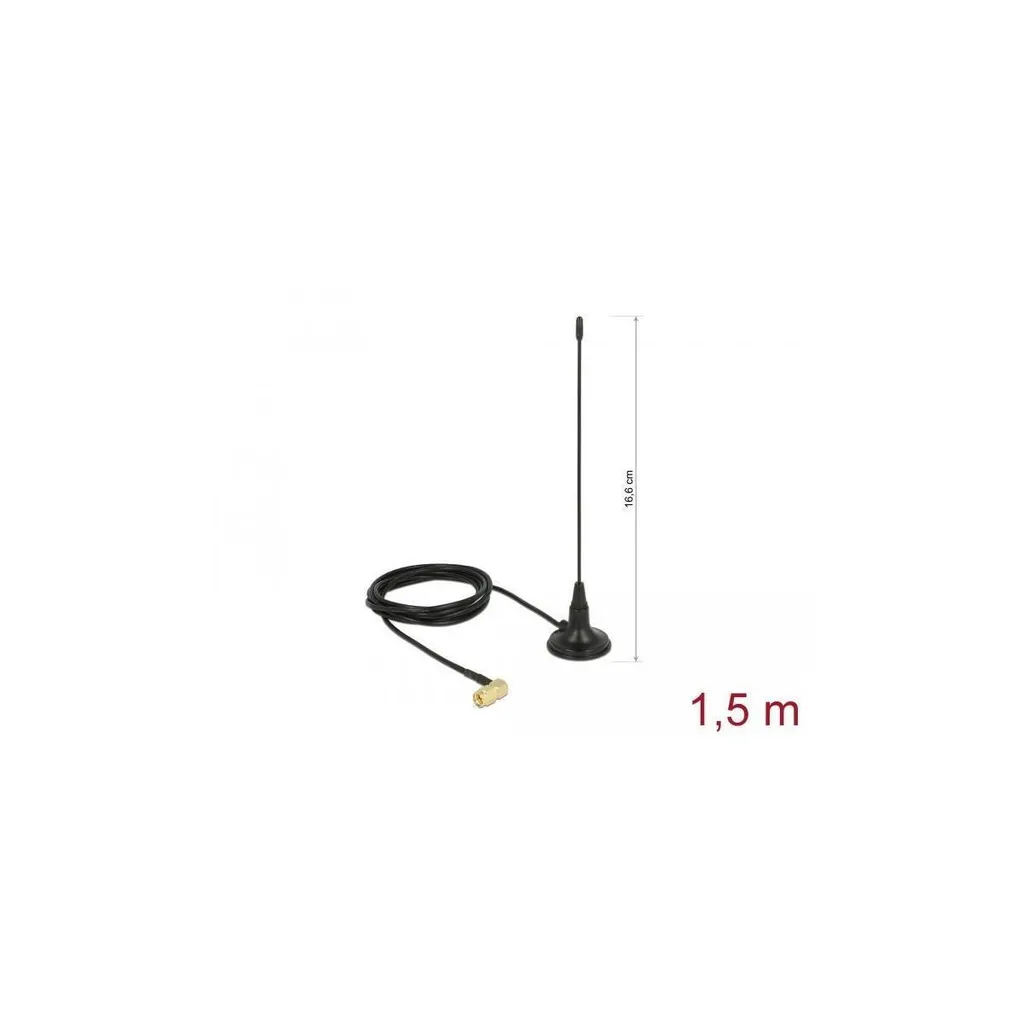 Antenna 480 MHz SMA 90° con Base Magnetica Delock | Offerta Prezzo