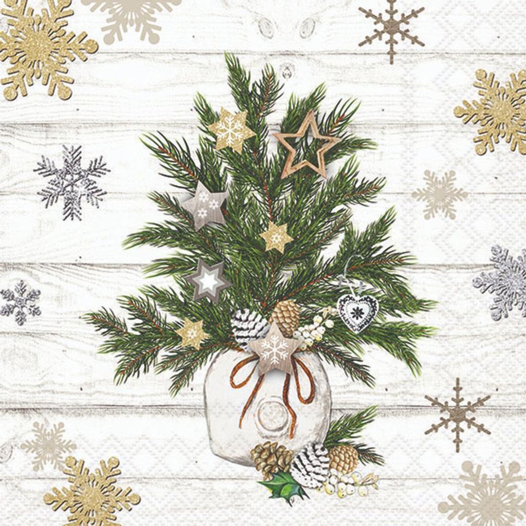 Servietten 33x33 cm - Decorated branches