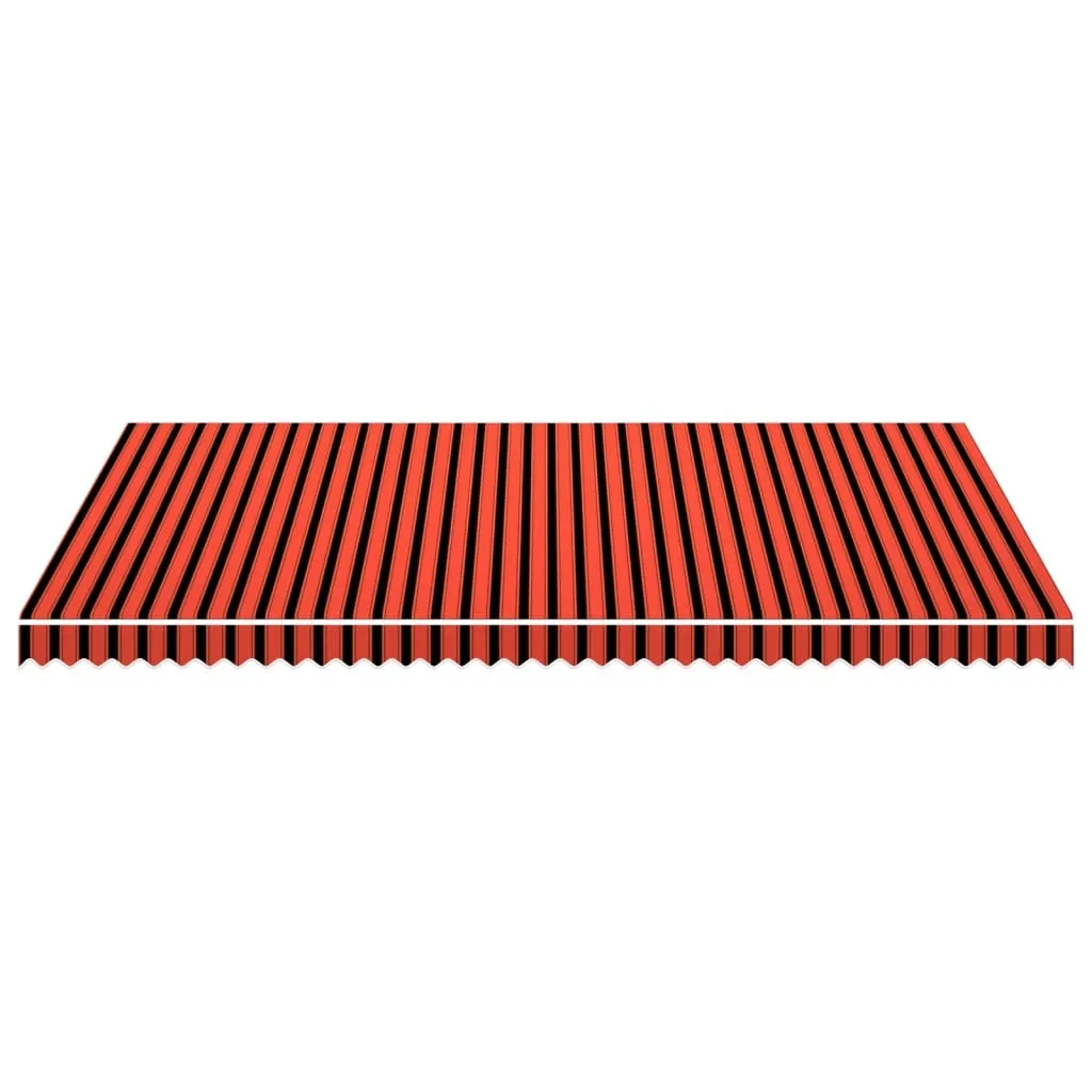 vidaXL Telo per tenda da sole arancione e marrone 500x300 cm - 3