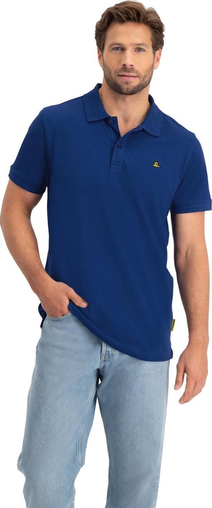 NOMAD Polo Piqué Poloshirt XXL Herren Blau Schnelltrocknend Luftige Baumwolle