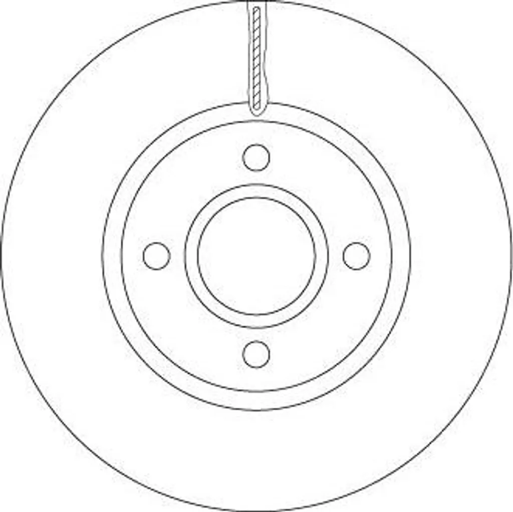 Disque de frein haute longévité TRW DF6509 en fonte renforcée