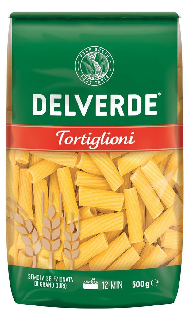 Delverde Tortiglioni Pasta Semdla Selected Grand Duro 500g Zdjęcie produktu 