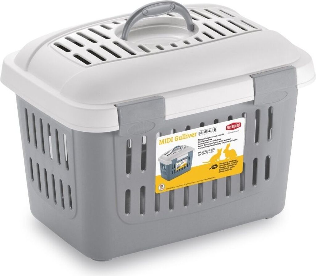 Stefanplast Transporter Gulliver MIDI szary [96180] Zdjęcie produktu 