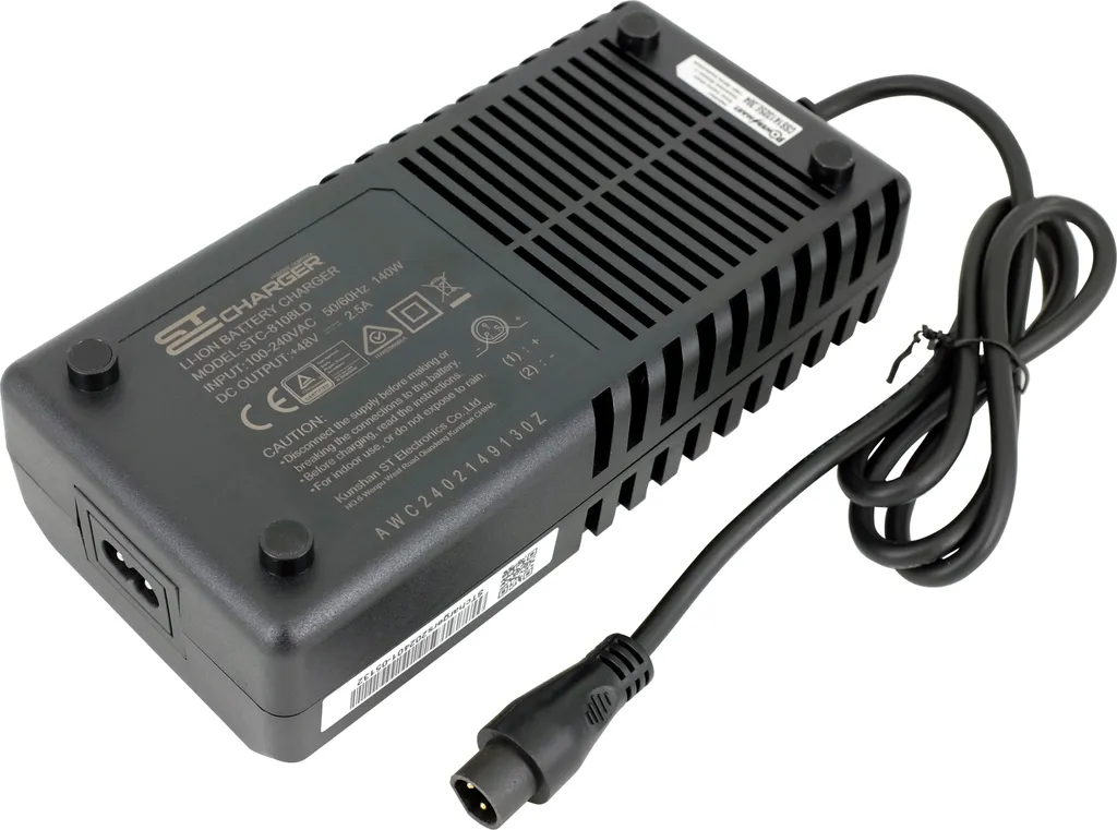 Chargeur pour vélo électrique PowerSmart 48V 2,5A - Haute Performance