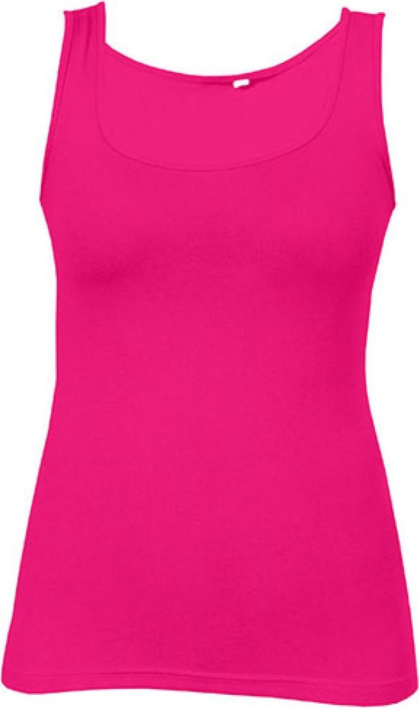 Single-Jersey Tank Top Damen, Pink, S Produktbild 