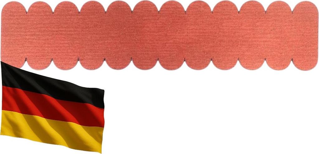 1 Set Dachschindeln Biberschwanz ( 46 mm + 415 mm lang) rot 0,32 m² Vogelhaus Nistkasten