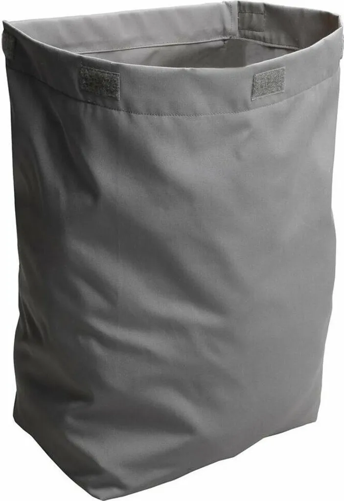 Panier de rangement textile gris 500mm de hauteur à attaches Velcro