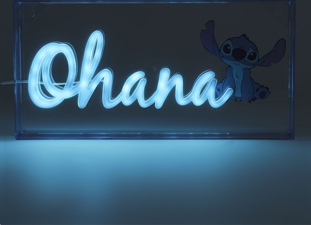 LED neónová lampa Stitch Ohana Obrázok produktu 9