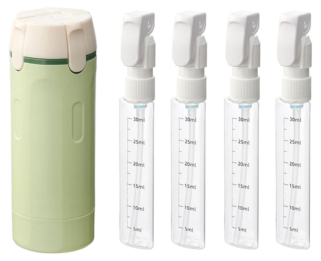 4er-Set 30-ml-Reiseflaschen, auslaufsicher, wiederverwendbar, zur Aufbewahrung von Lotion, Spülung und Shampoo, tragbarer, nachfüllbarer, leerer ...