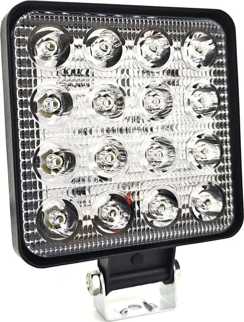 Projecteur LED Carré 16 LED IP67 2000 lm Phare de Travail Robuste