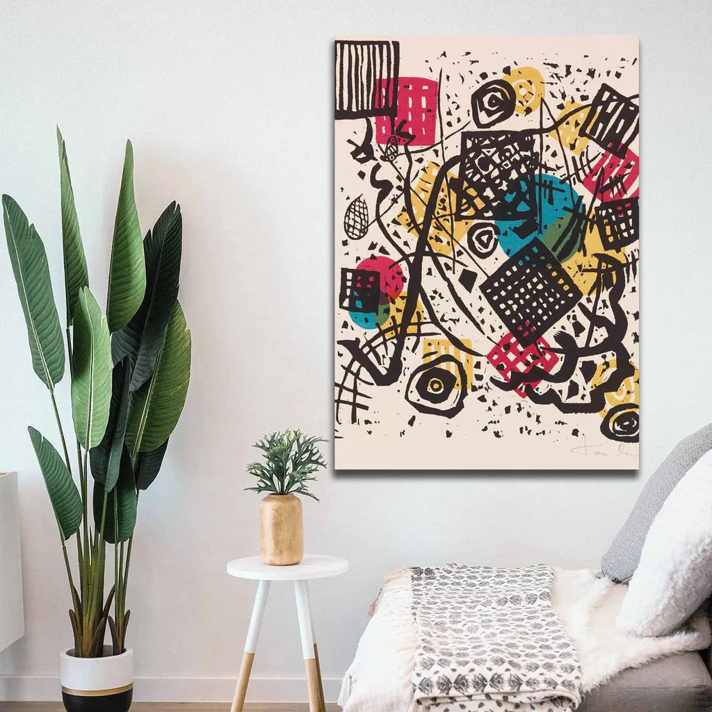 Quadro Astratto Wallity 70100KANDINSKY005: Eleganza 70x100 cm