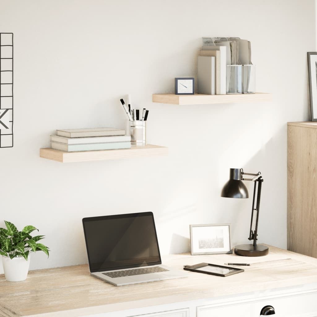 "2026 Promotion" Schweberegale 2 Stk. - Hohe Qualität - 50x23,5x4 cm Holzwerkstoff - Wandregale CC23616