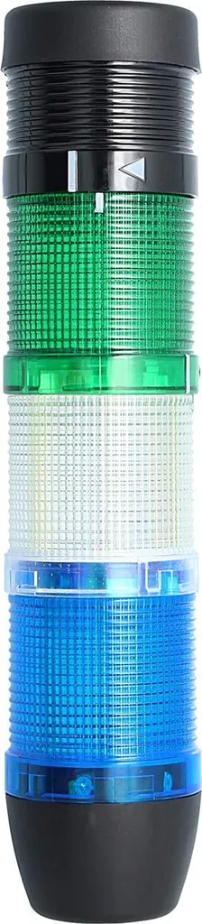 Sicurezza sul Lavoro: Torretta LED STEX24 24V Blu-Bianco-Verde 90dB
