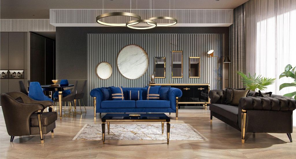 Moderner Sessel Luxus Textil Einsitzer Polstermöbel Designer Lounge Möbel