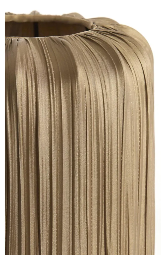 Abat-jour E27 textile bronze marron Farol pour lampe de salon et table