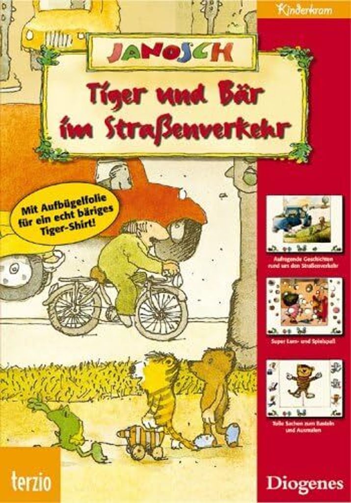 Janosch-Tiger und Bär im Straßenverkehr