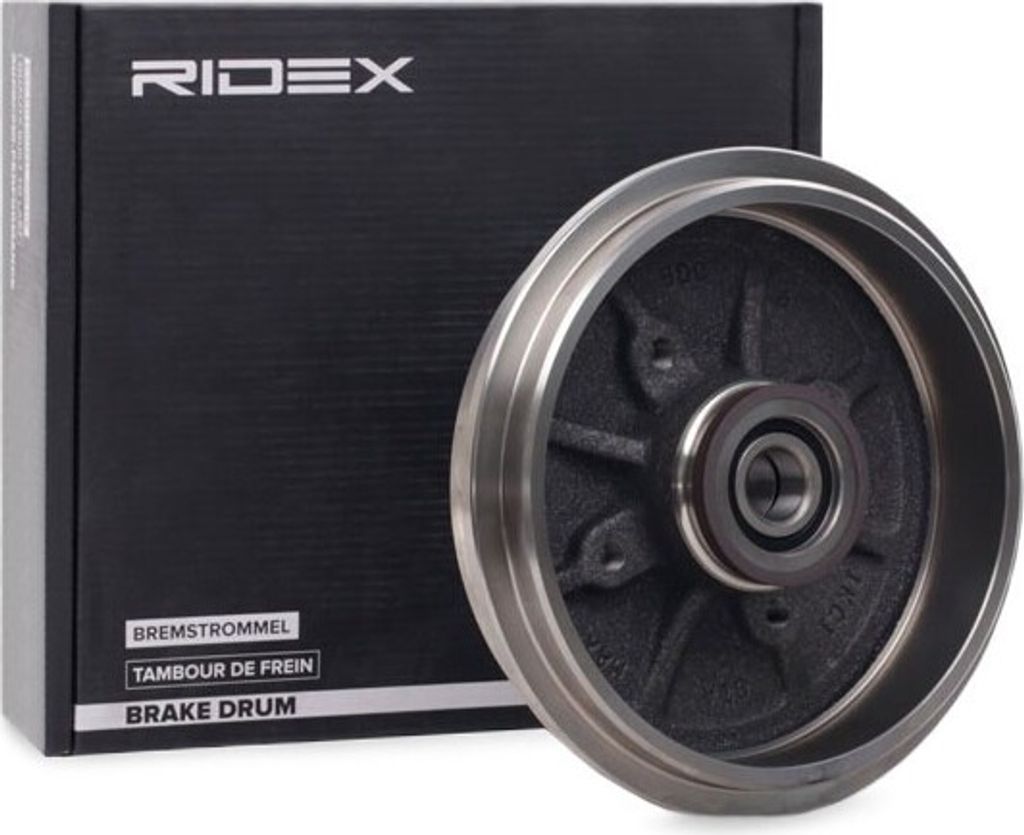 RIDEX 123B0049 - OE 424746 Bremstrommel für C2 (JM), C2 Enterprise (JG), C3 I (FC, FN), C3 Pluriel (HB), DS3, 1007 (KM), 206+, 208 I (CA, CC)