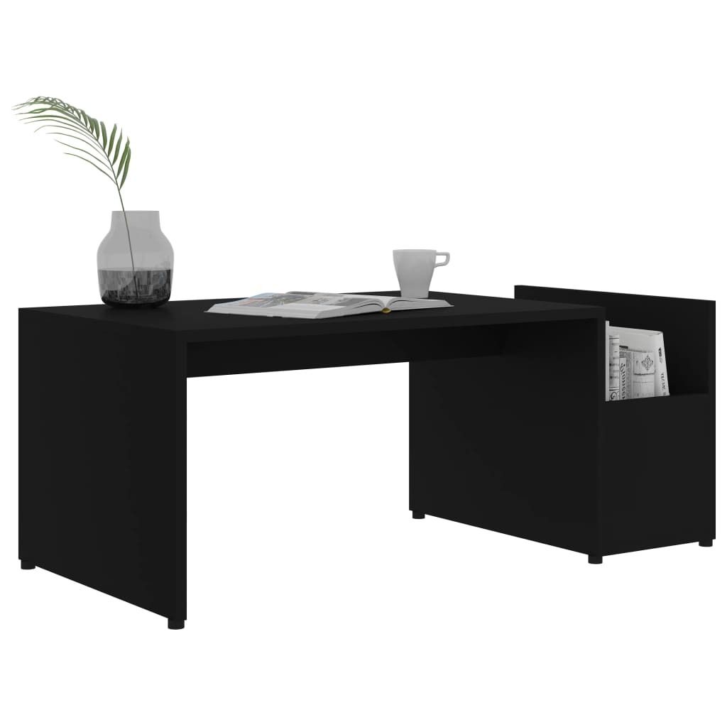 "2026 Aktion"Couchtisch - CLORIS - Wohnzimmertisch - Robust und langlebig - Schwarz 90x45x35 cm Holzwerkstoff - DEMöbel7704420