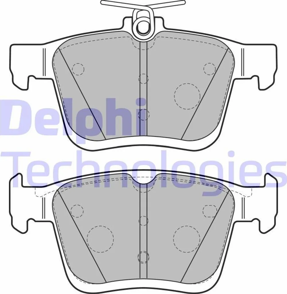 Plaquettes de frein DELPHI LP2490 pour Audi A3 8V et Golf VII OE 3Q0698451