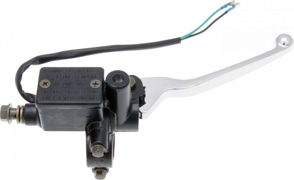 BestPrice Bremspumpe / Bremszylinder mit Handbremshebel vorn inkl. Spiegelaufnahme kompatibel mit GY6 50