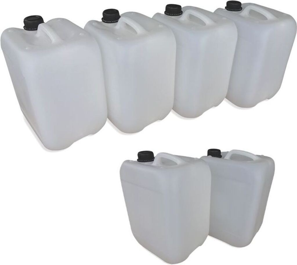 6 x 10 Liter 10 L Trinkwasserkanister Kunststoffkanister Produktbild 