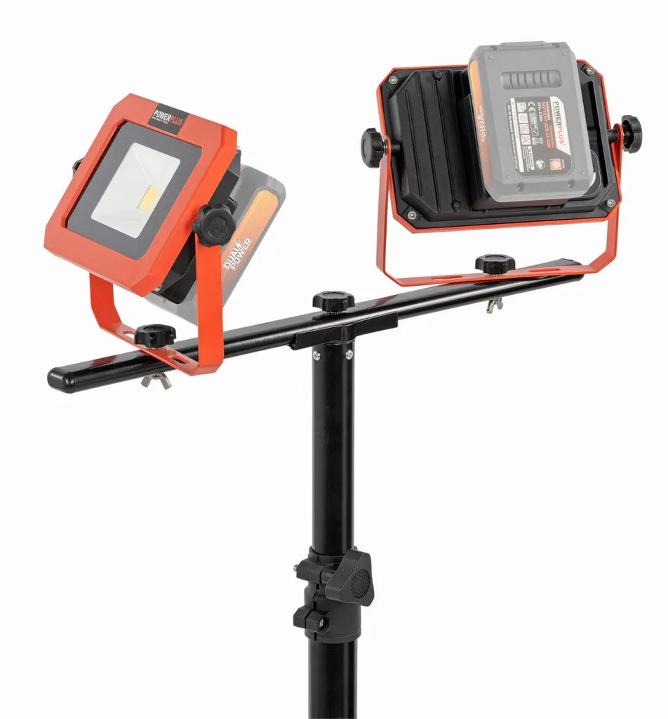 Projecteur hybride 20+220V Powerplus Argent avec trépied ajustable - 10