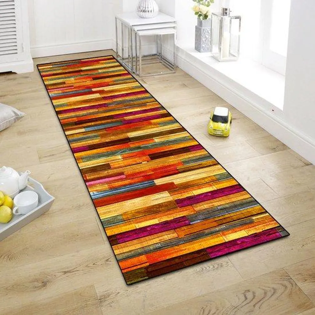 Tapis rouge antidérapant 80x250 cm : fini les glissades dans le couloir