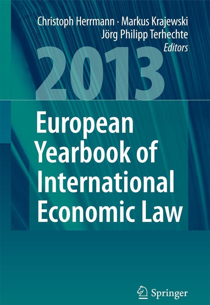European Yearbook of International Economic Law 2013