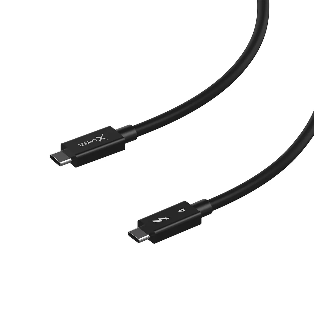 Câble de Transfert Vidéo Thunderbolt 4 USB-C 1m Noir XLAYER 220113 - 2
