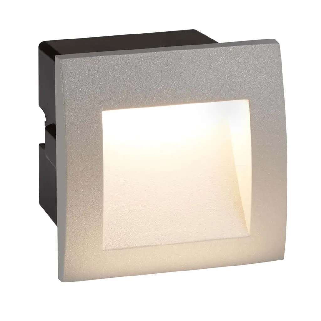 Spot LED à Encastrer Carré Gris pour Escalier et Couloir - Balisage