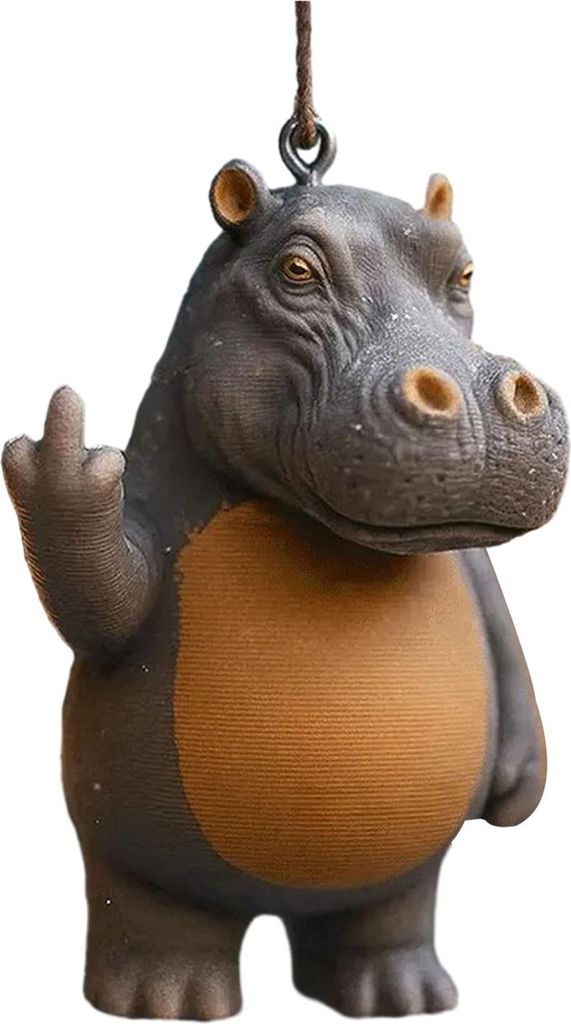 Tieranhänger Elefant Giraffe Nilpferd Frosch Design Weihnachtsschmuck Hängende rustikale Festtagsdekoration