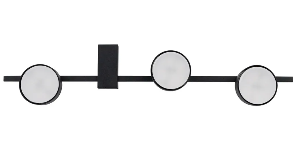 Éclairage LED noir pour plafond moderne PILLS 8263 - Solution gain place