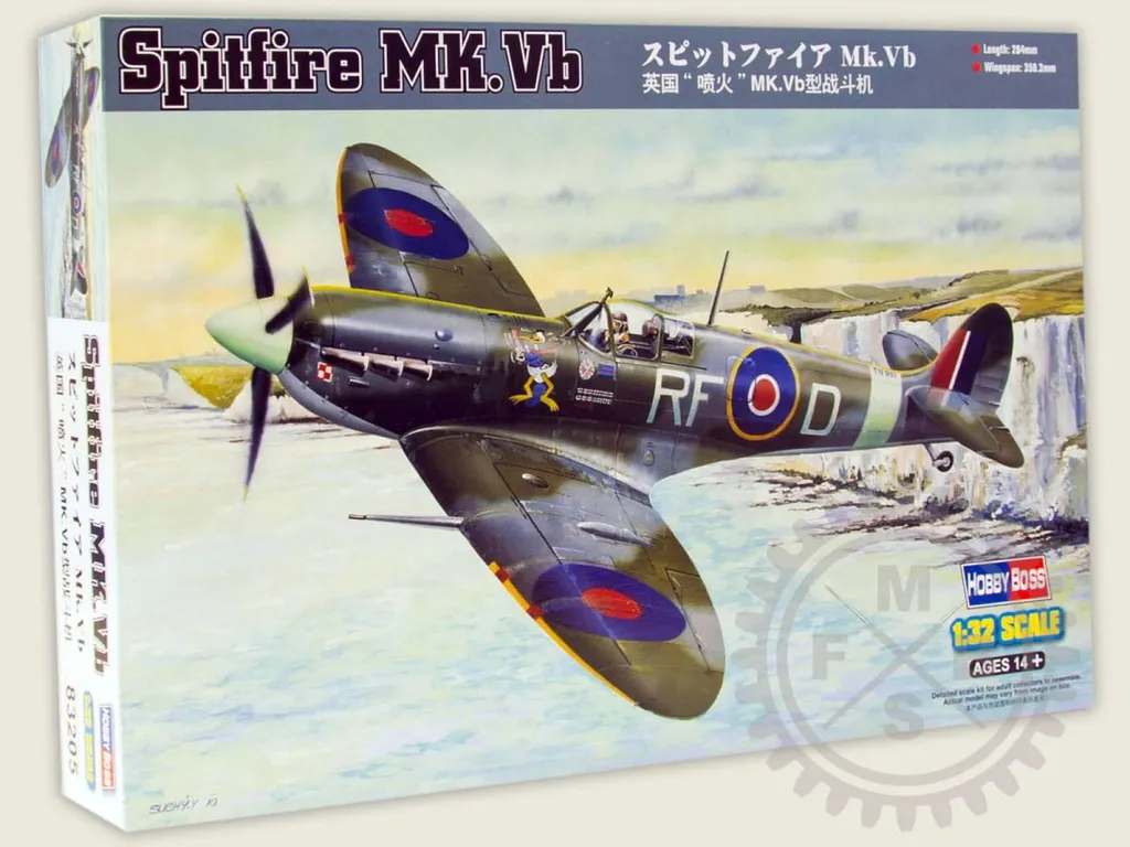 Maquette à monter Spitfire Mk.Vb 1:32 Hobby Boss - Kit Avion Militaire