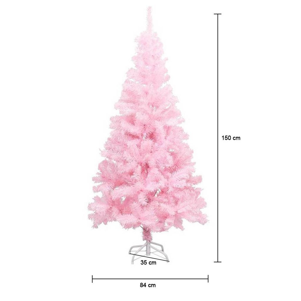 Albero di Natale artificiale rosa in diverse misure-150 cm Immagine del prodotto 