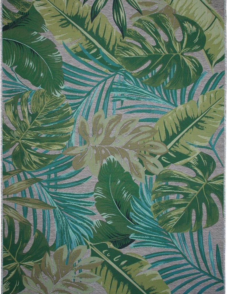 Teppich für innen und außen mit roten mehrfarbige Blätter 160x230