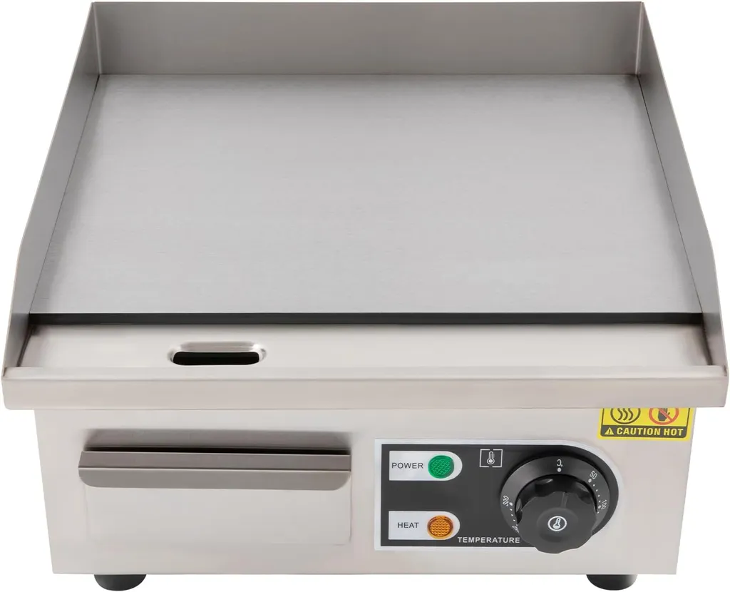 Grill électrique inox 2000W avec plaque de cuisson rapide et robuste - 4