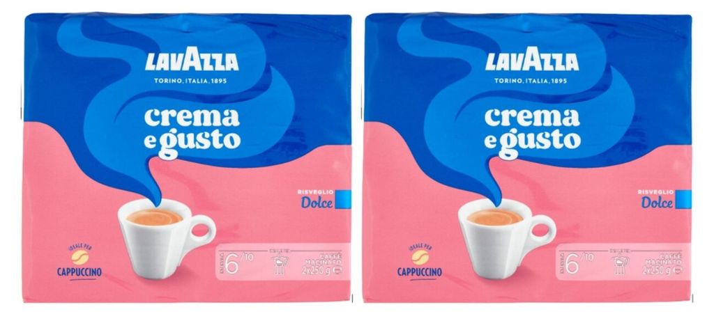 Café moulu Caffe' Crema e Gusto Dolce 4 x 250 g - Lavazza Image du produit 