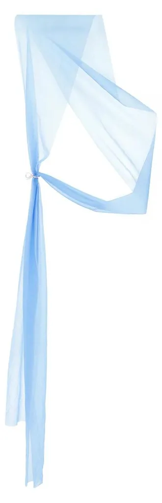 Décoration de chaise mariage bleu ciel - 50 nœuds en tulle pour réception