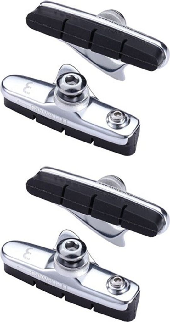 BBB Cycling Bremsschuhe RoadStop Cartridge silber - starke, kontrollierte Bre...