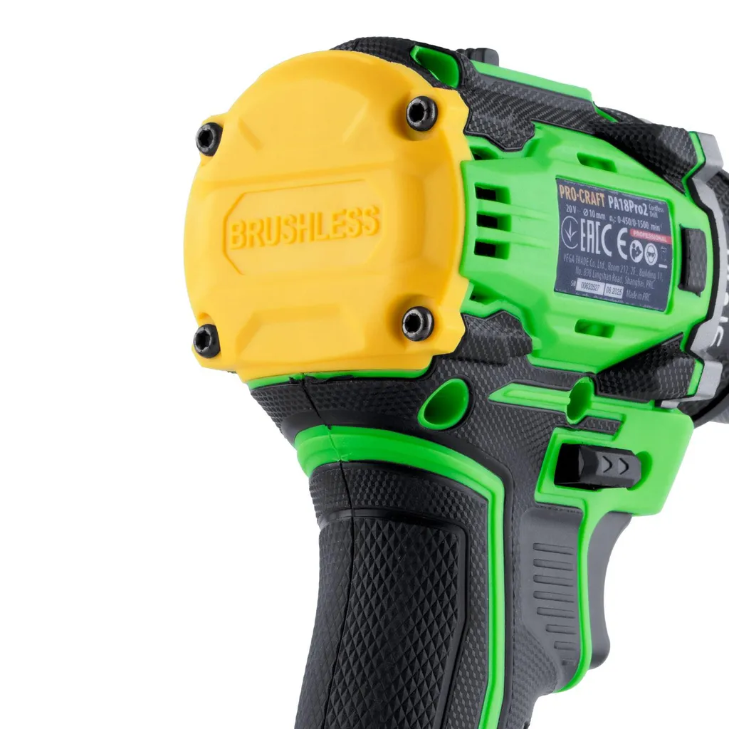 Procraft PA18Pro2-1B-C Brushless 20V: Kit Avvitatore con Batteria e Accessori - 13