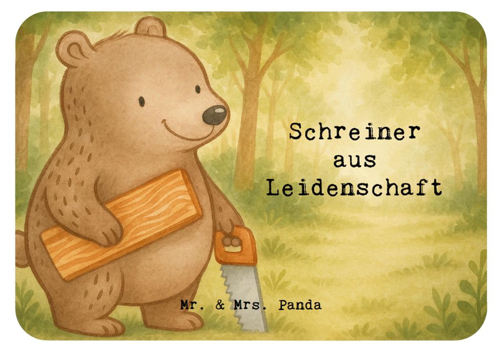Mr. & Mrs. Panda magnet Schreiner Leidenschaft Design - Weiß - Geschenk, wandmagnet, Kühlschrankmagnet, Firma, haftmagnet, Notizhalter, whiteboar...