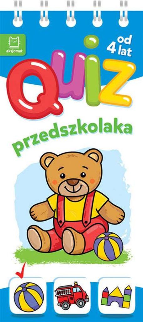 Vorschulquiz mit einem Teddybär ab 4 Jahren Anna Podgórska (Buch auf Polnisch)
