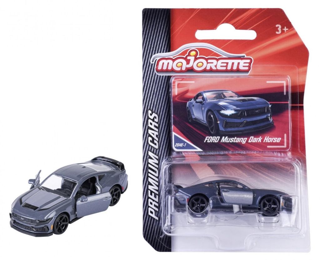 Majorette Ford Mustang Dark Horse, grau Produktbild 