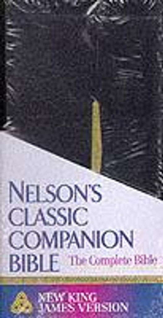 NKJV, Checkbook Bible, Compact, Bonded Leather, Black, Obrázok produktu 