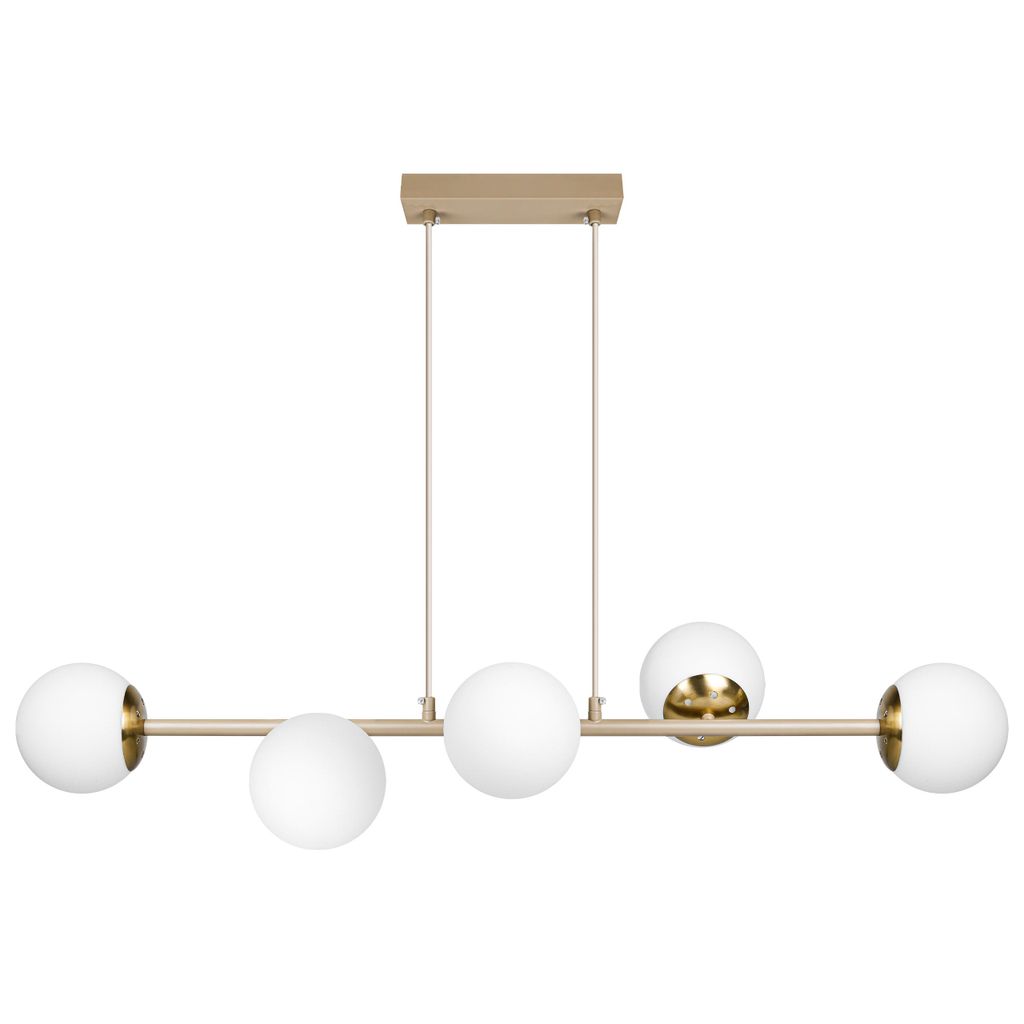 MasterLED Pendelleuchte Bali-12 6xE27 Glaskugel 90 cm Produktbild 