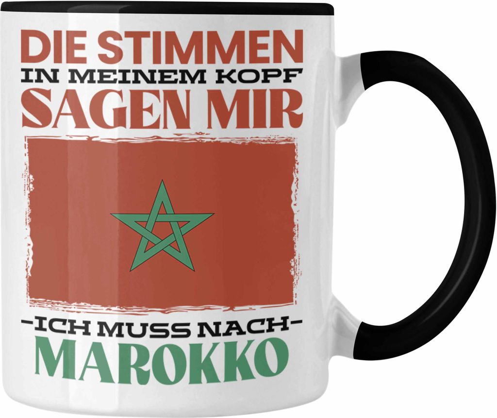 Trendation - Marokko Tasse Urlaub Heimat Geschenk Spruch Produktbild 